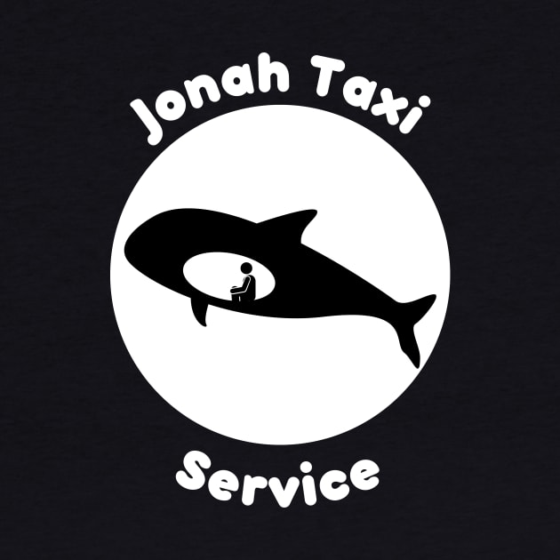 Funny Jonah Taxi Service Christian Bible Design by CrossAndCrown